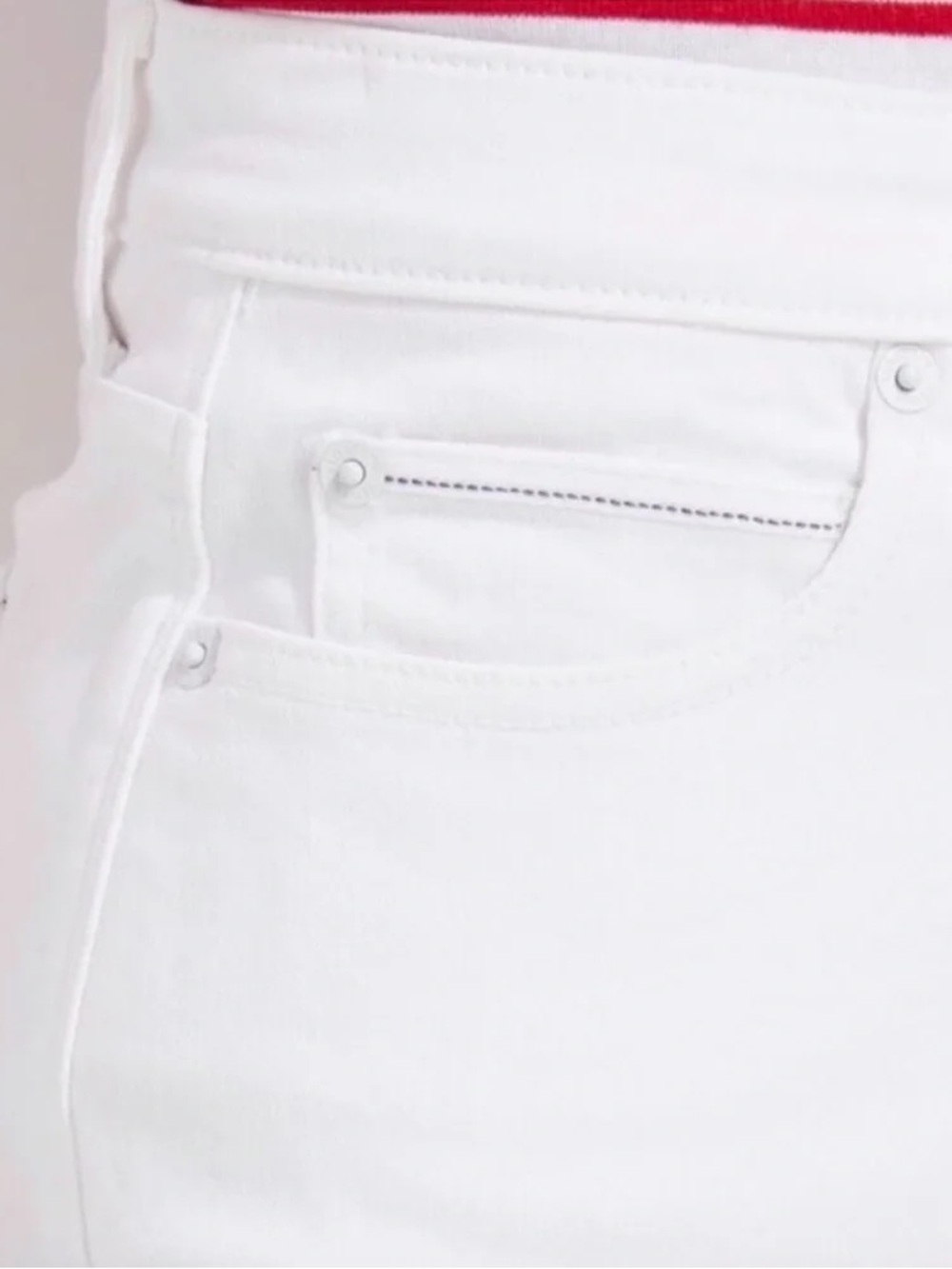 Vineyard Vines White Denim Mini Skirt Size 10 - Picture 3 of 9
